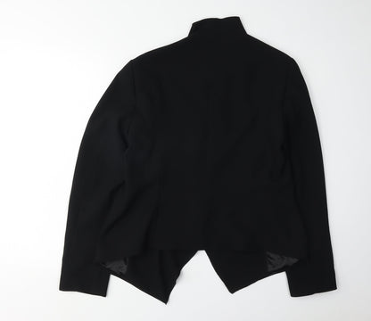 Zara Women's Black Blazer Size 12 Long Sleeve