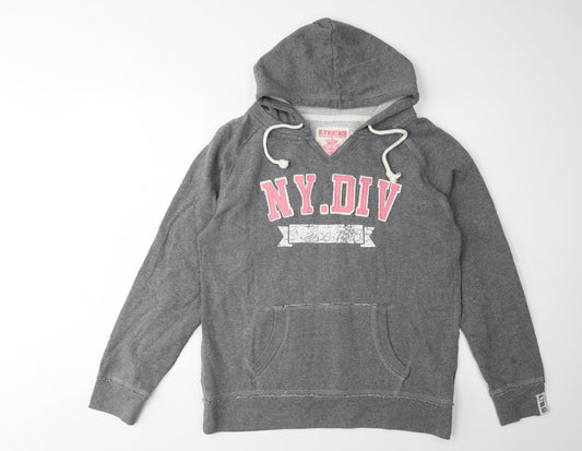 N.Y Vintage Women's Grey Pullover Hoodie Size 16