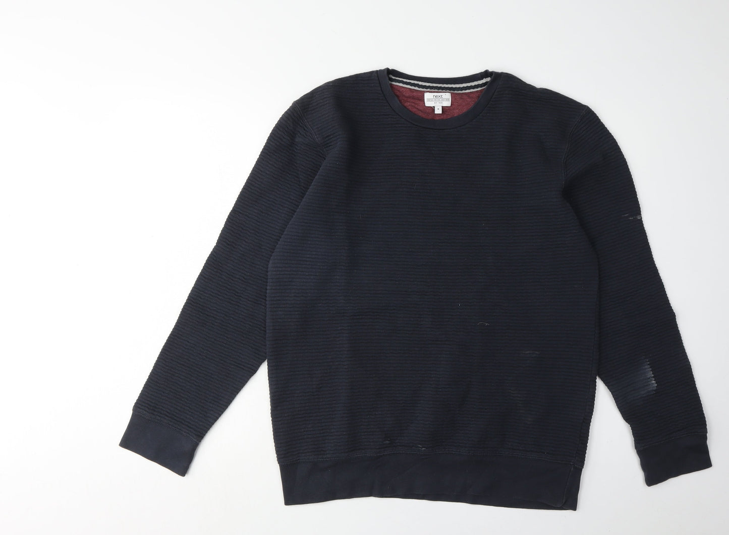 Next Men's Black Medium Pullover Sweatshirt