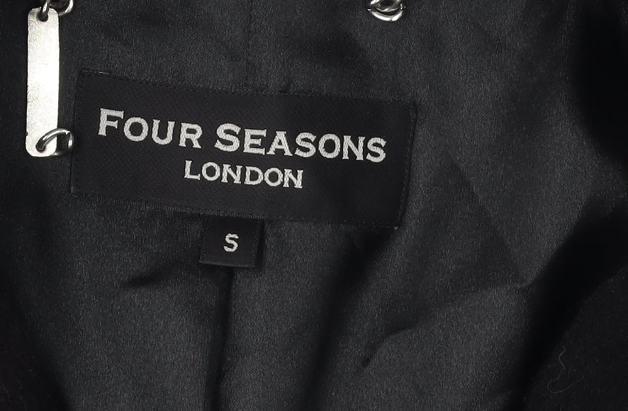 Four Seasons Women's Black Mid-Length Overcoat S