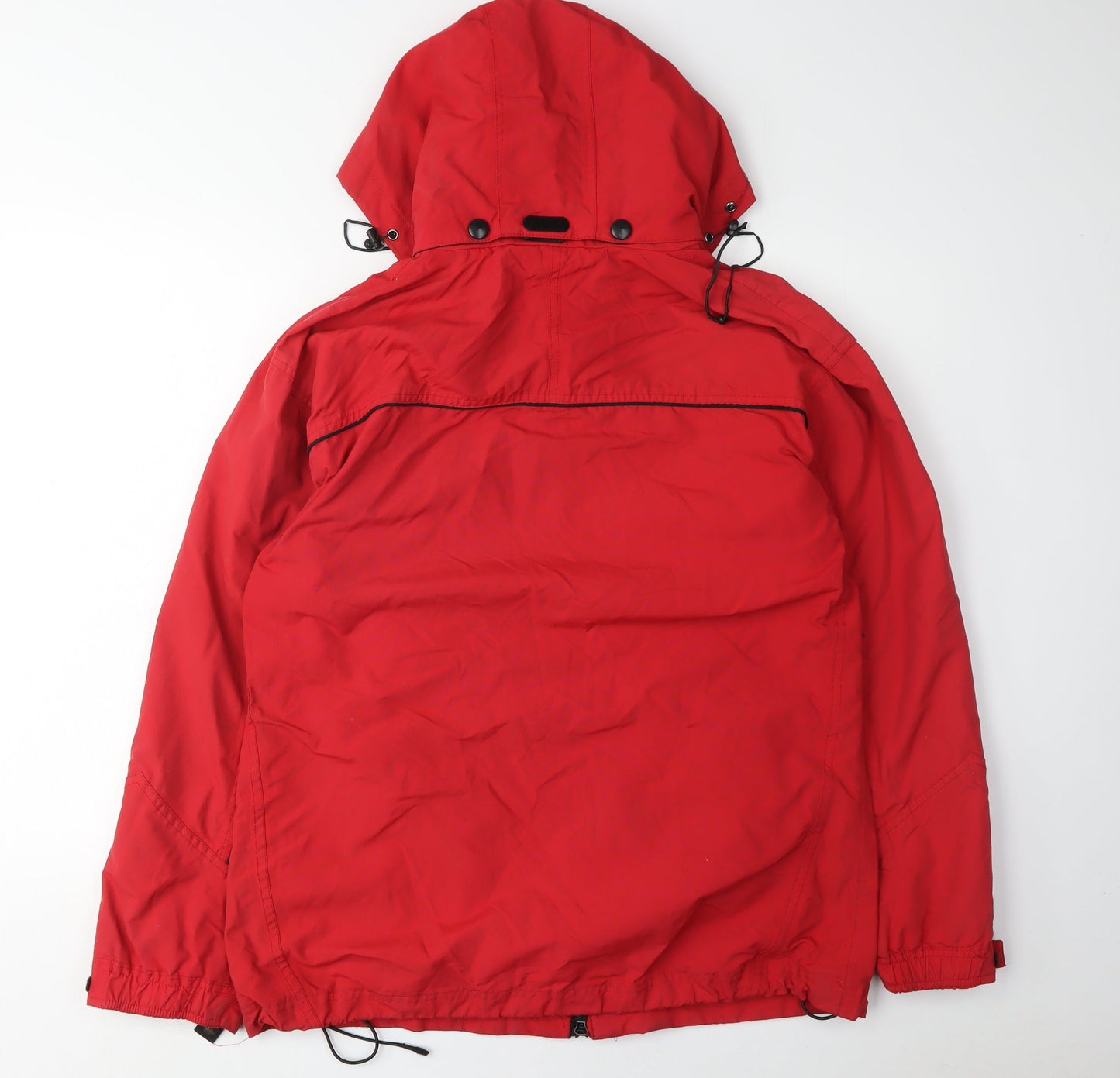 Crane Sports Red Hooded Parka Men's Jacket S
