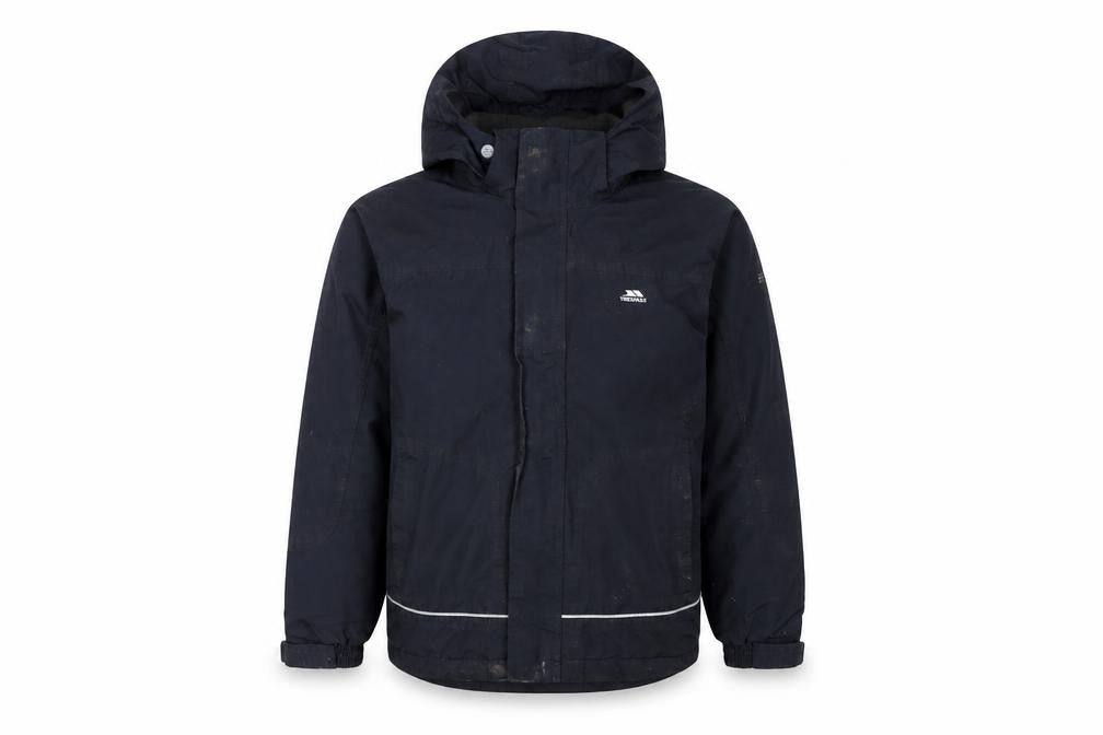 Trespass Boys Black Waterproof Hooded Jacket 9-10 Years