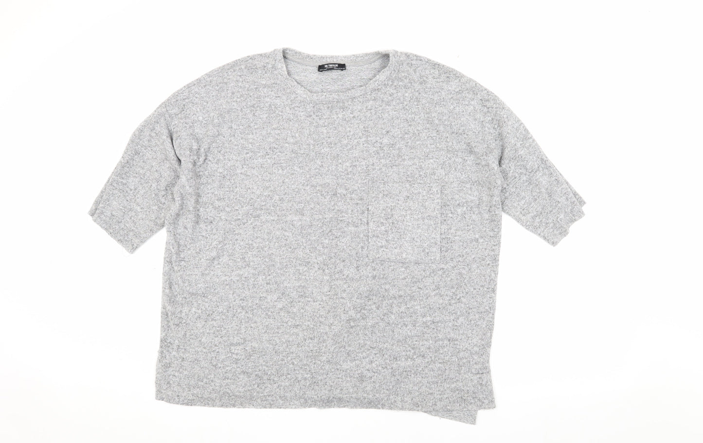 Zara Women’s Grey Basic Knit Top, Size M