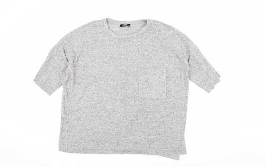 Zara Women’s Grey Basic Knit Top, Size M