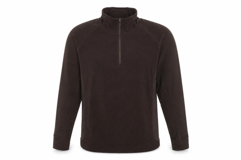 Work It Men's Brown Pullover Sweatshirt, M, 1/4 Zip