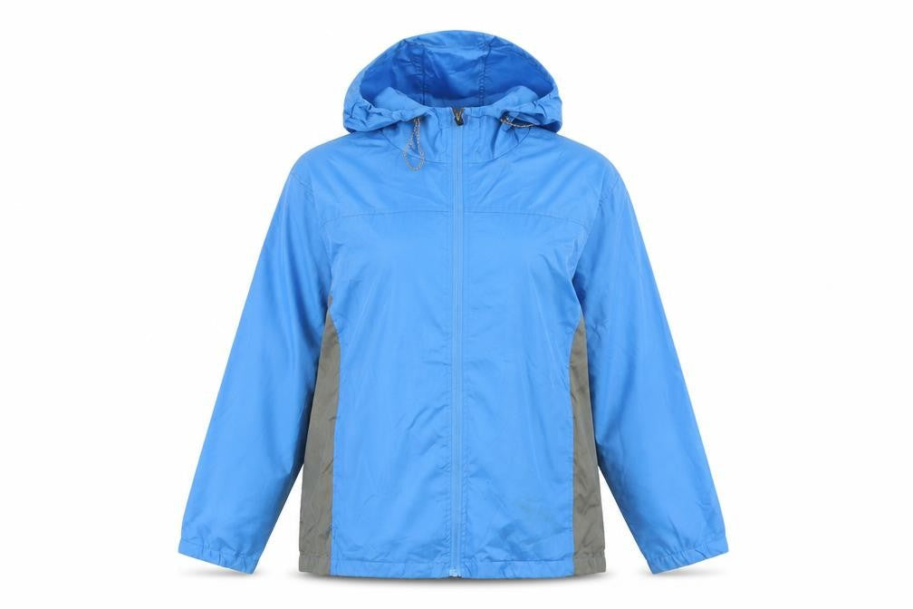 Koko Pink Women's Blue Windbreaker Jacket Size 12