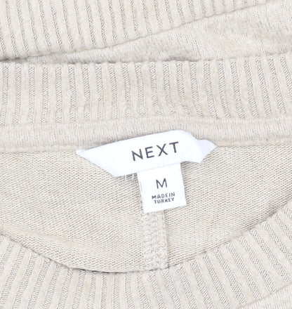 Next Women's Beige Pullover Jumper M, Crew Neck, Knit