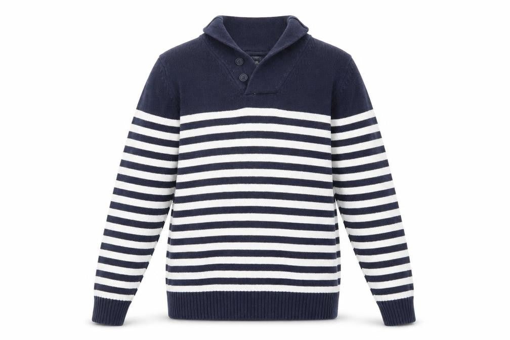 New Look Women's Striped Cotton Pullover Jumper - M