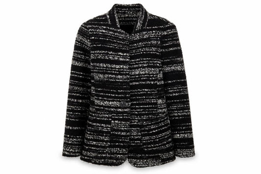 Marks & Spencer Women's Black Striped Jacket Size 6