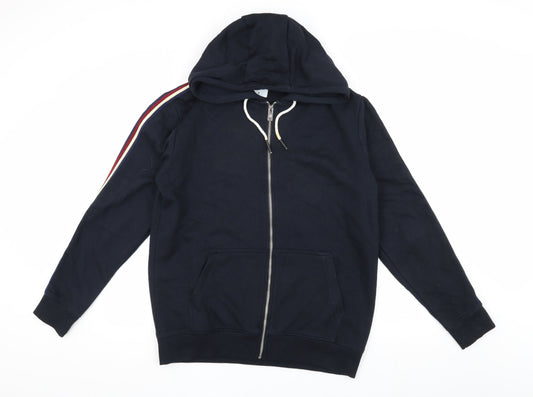 Burton Menswear Men's Black Hooded Bomber Jacket M