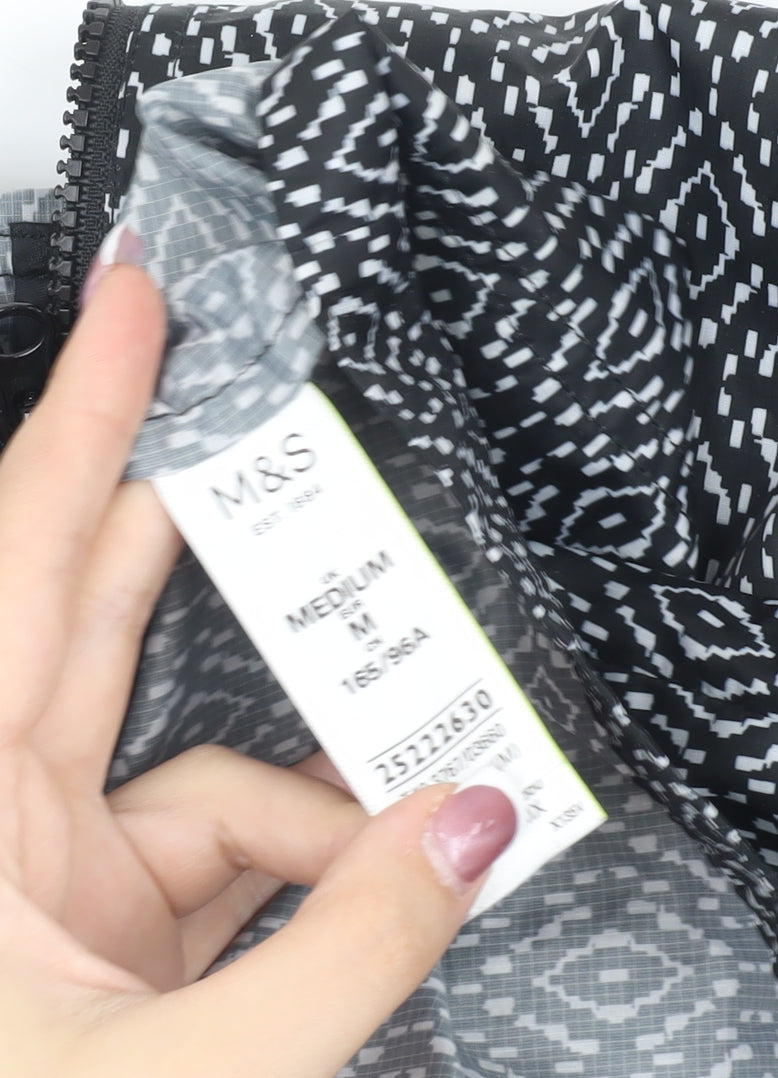 Marks & Spencer Women's Black Geometric Jacket M