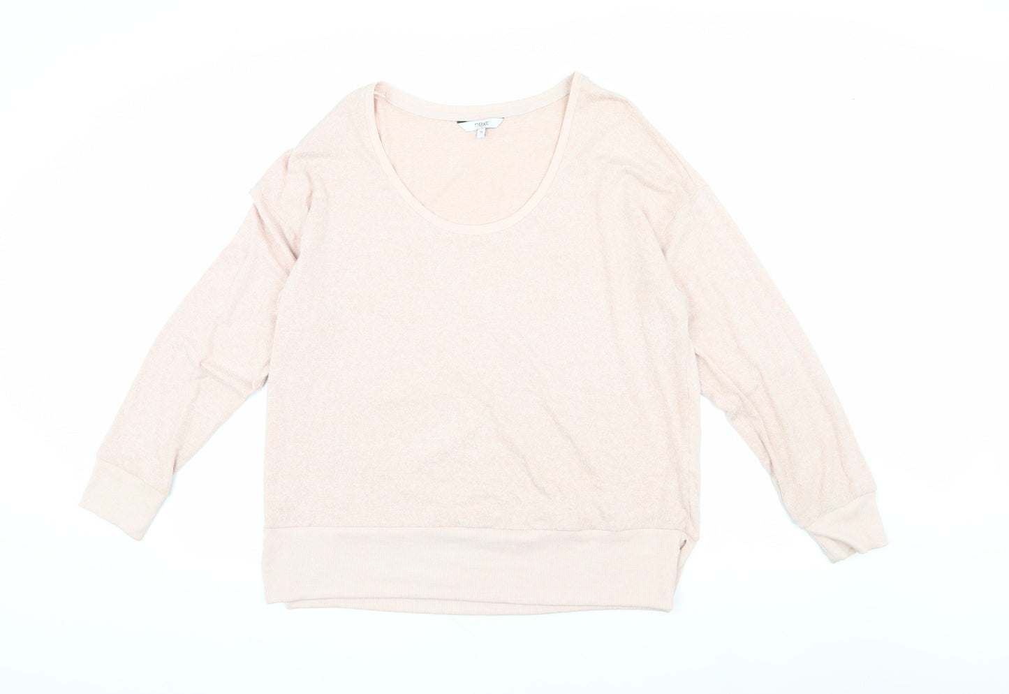 Next Women's Pink Pullover Jumper, Size 16, Scoop Neck