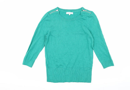 Additional front view of Red Herring Women's Green jumper, size 12