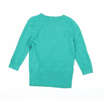 Back view of Red Herring Women's Green jumper, size 12