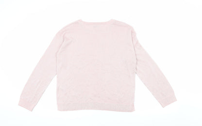 Marks & Spencer Women's Pink Pullover Jumper S
