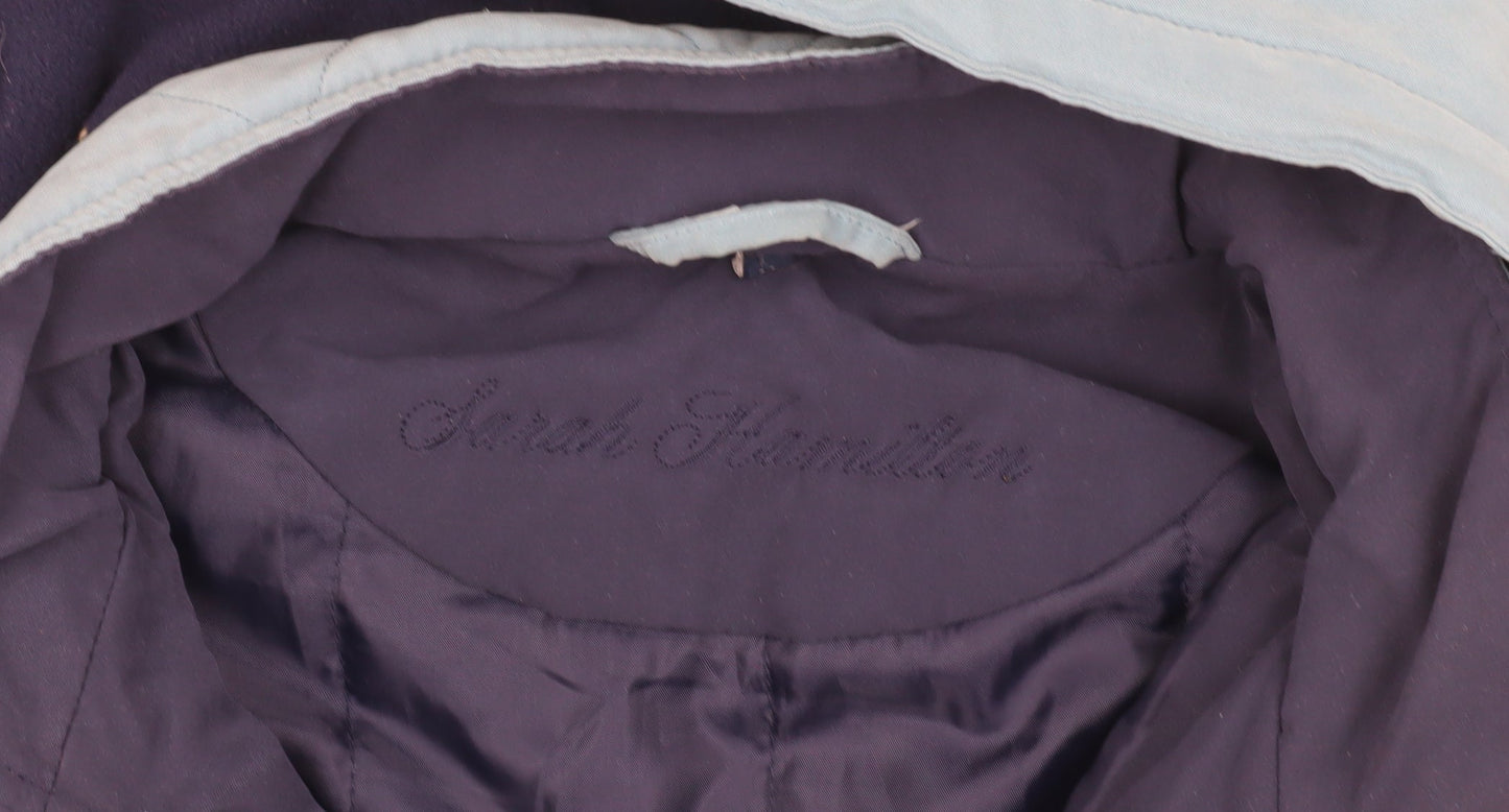 Sarah Hamilton Women's Blue Hooded Parka Coat Size 16