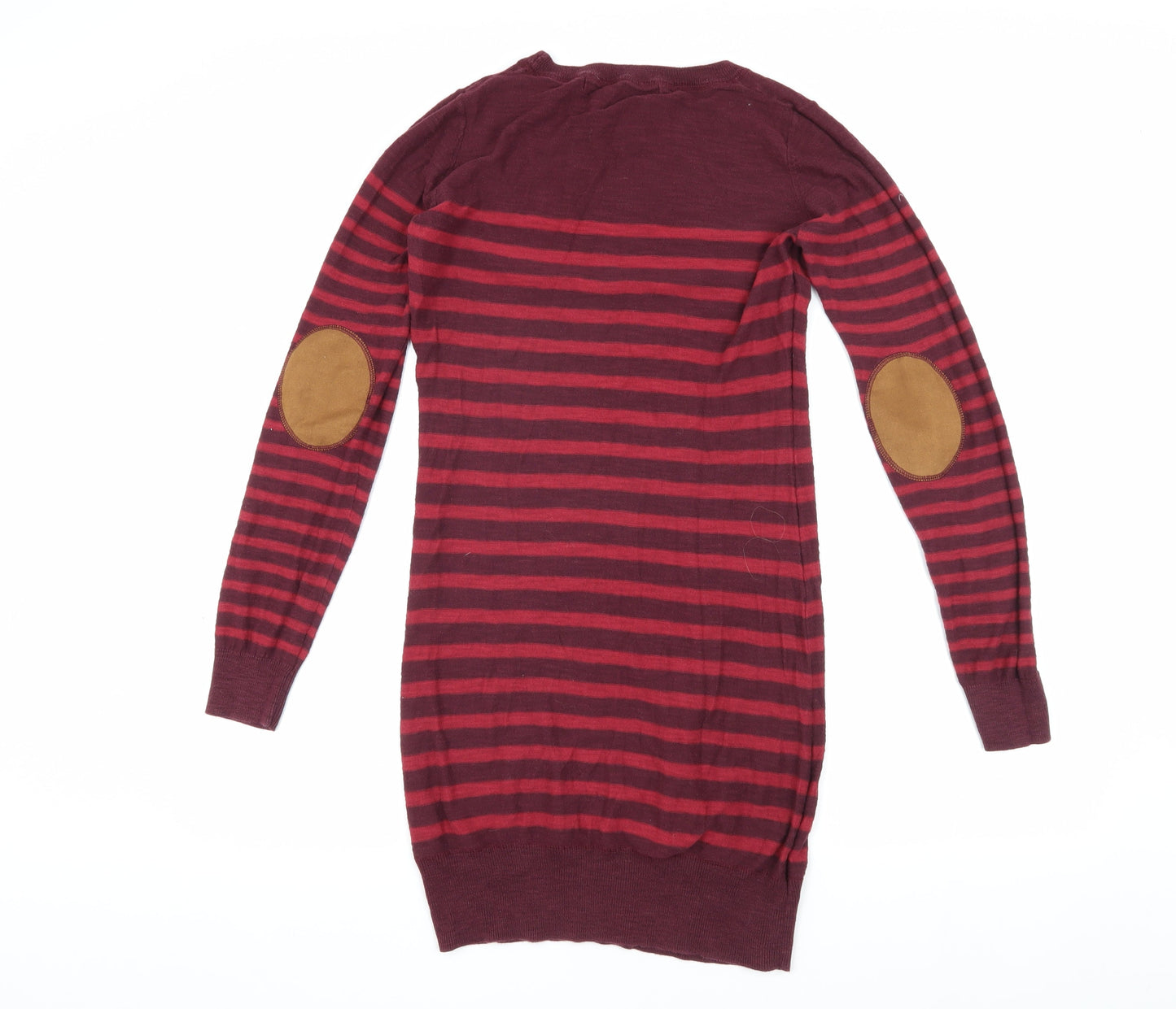 Next Women’s Red Striped Pullover Jumper Size 10