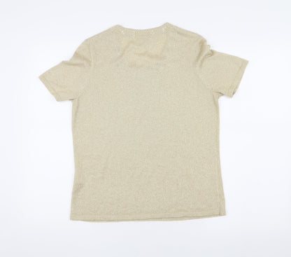 Eastex Women's Beige Short Sleeve T-Shirt