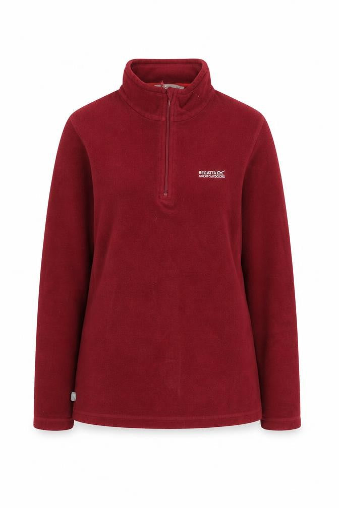 Regatta Women's Red Pullover Sweatshirt, Size 14, 1/2 Zip