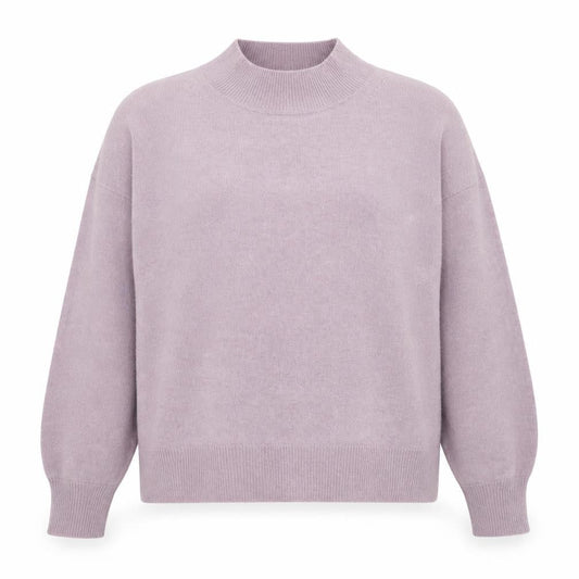 FatFace Women's Purple Mock Neck Pullover Jumper Size 16