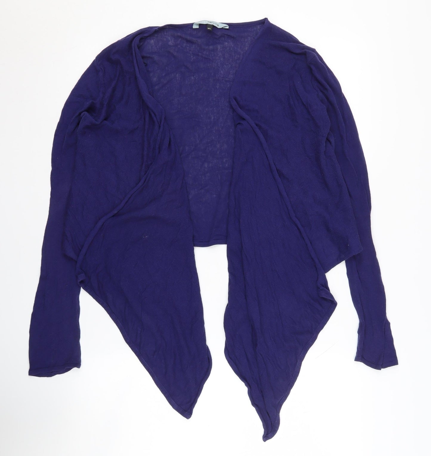 Red Herring Women's Blue Open Front Cardigan M/L