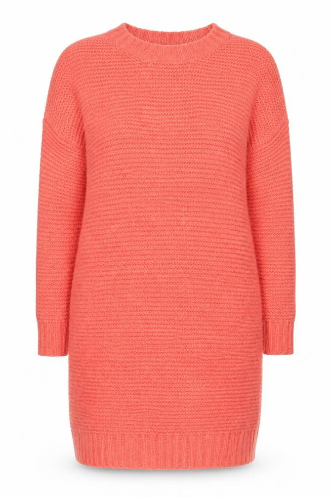 Reiss Women's Pink Jumper Dress M Knit Long Sleeve