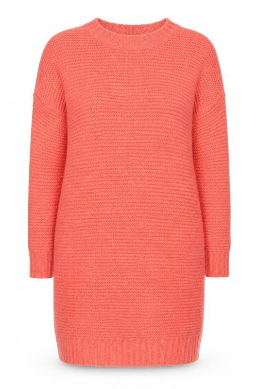 Reiss Women's Pink Jumper Dress M Knit Long Sleeve