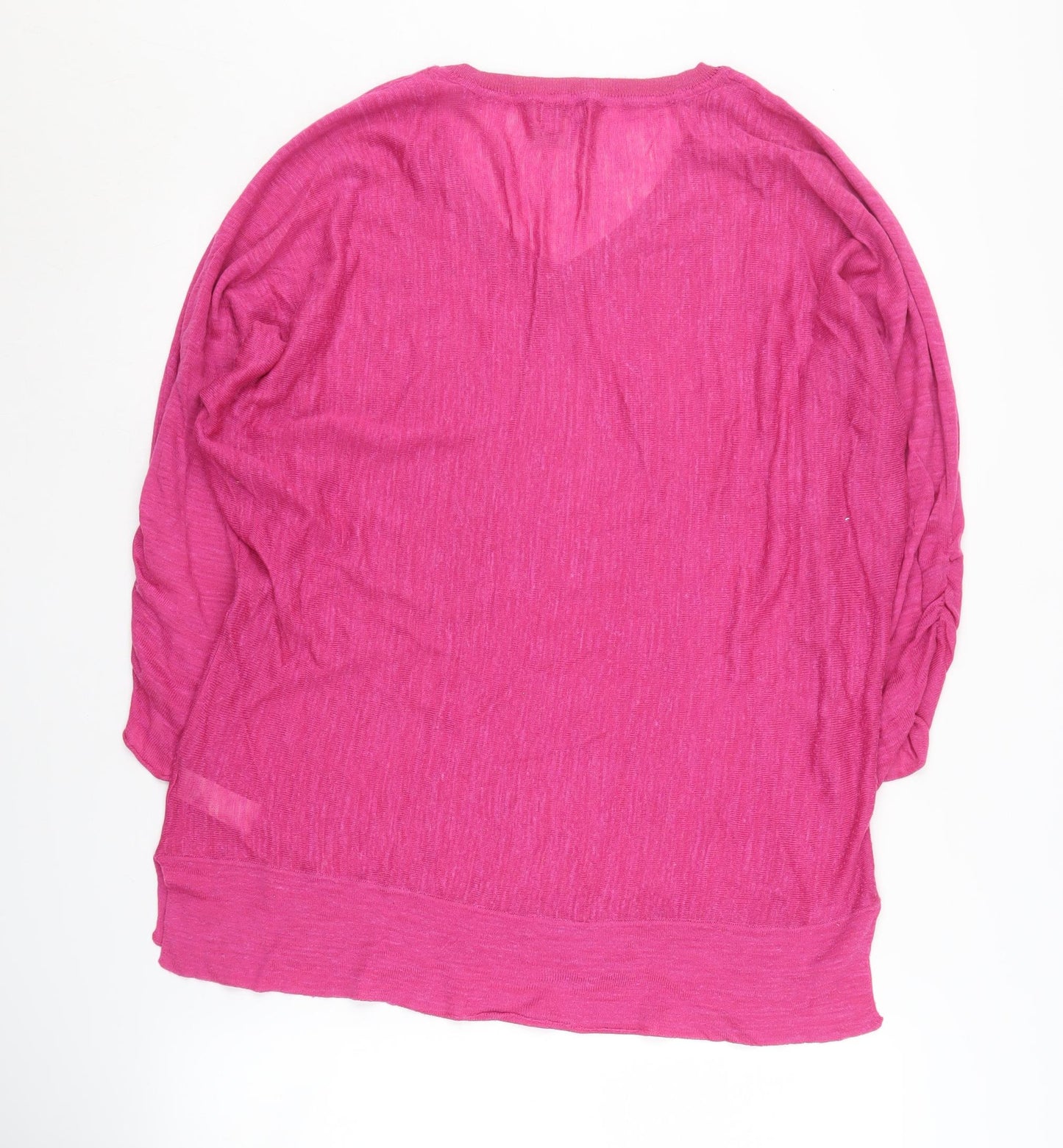 Monsoon Women's Pink Pullover V-Neck Jumper - L