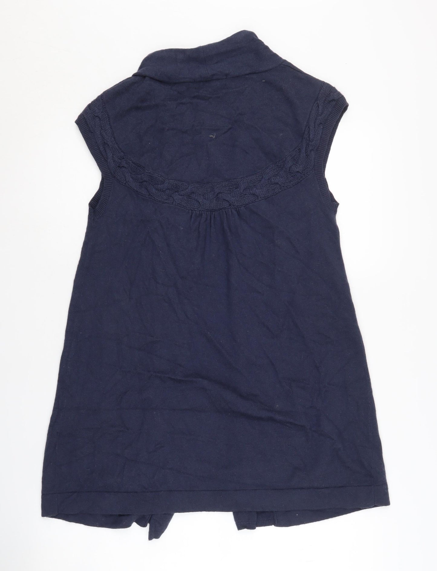 Marks and Spencer Women's Blue Open Front Vest Size 12
