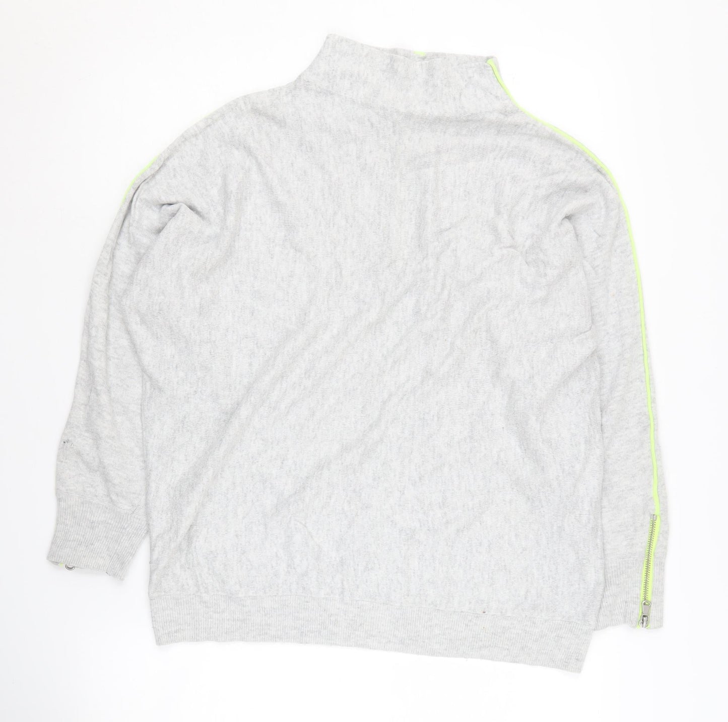 Mint Velvet Women's Grey Zip Accent Jumper M