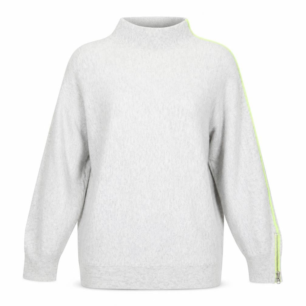 Mint Velvet Women's Grey Zip Accent Jumper M