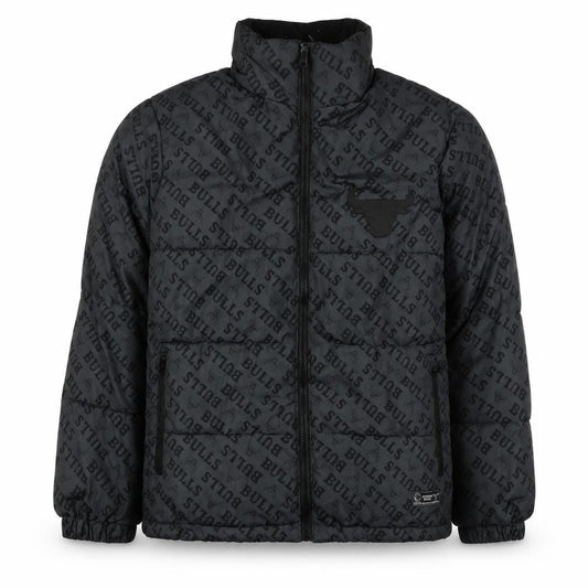 NBA Men's Black Puffer Jacket M Sports Winter