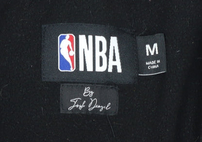NBA Men's Black Puffer Jacket M Sports Winter