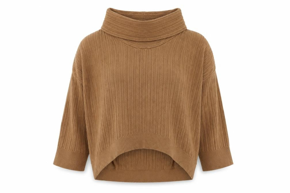 Zara Women's Brown Roll Neck Pullover Jumper M