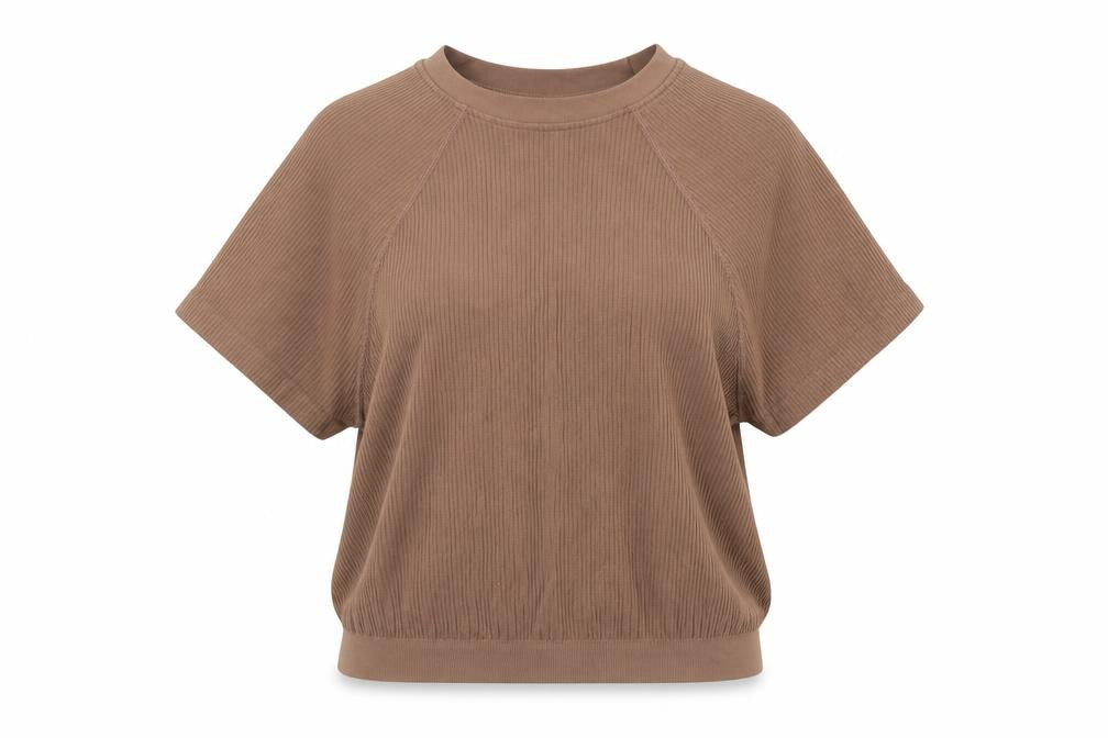 ASOS DESIGN Women's Brown Crew Neck T-Shirt Medium