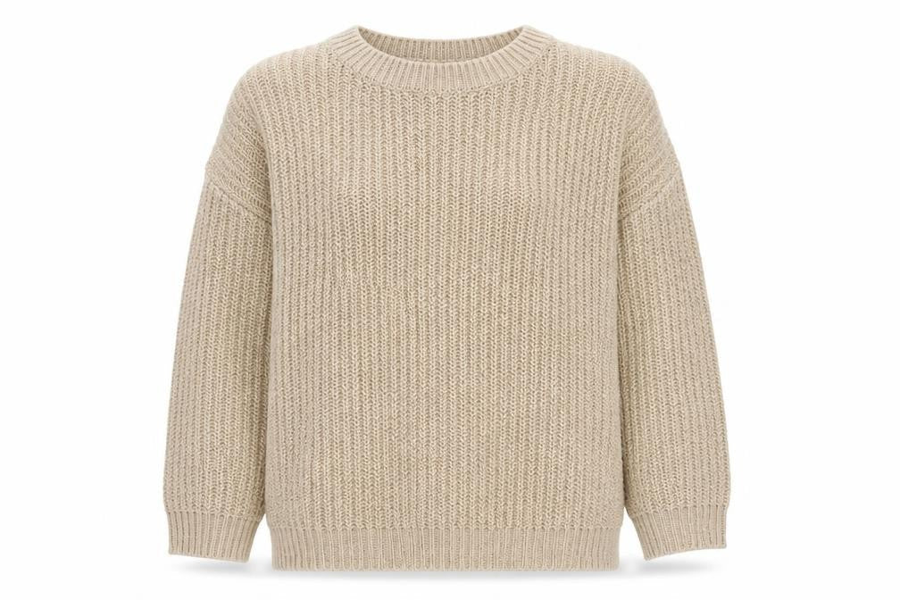 New Look Women's Beige Pullover Sweater, M, Autumn Fashion