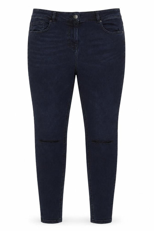 Next Women's Blue Skinny Jeans 14L Tall Mid Rise