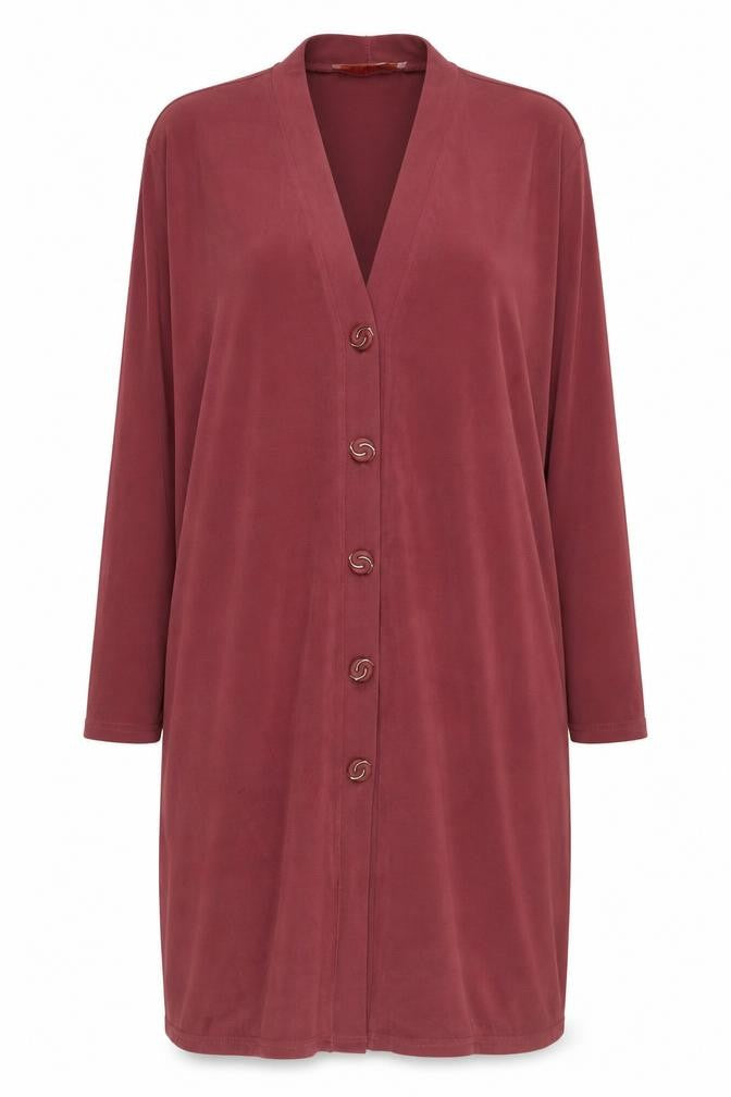 Stephen Women's Red XL Cardigan Button Detail