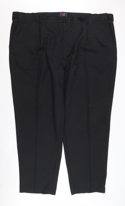 Duke London Men's Black Dress Pants 3XL
