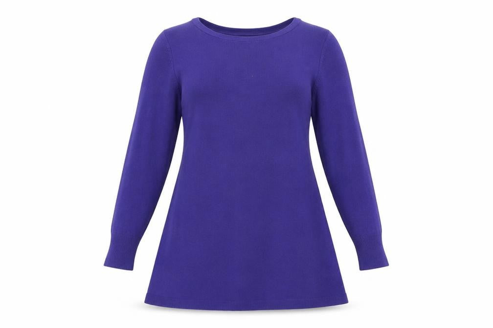 Marks & Spencer Women's Purple A-Line Dress - Size 12