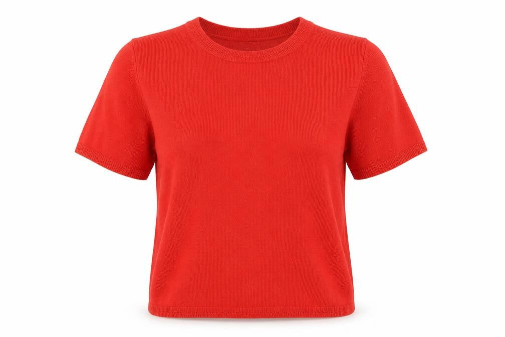 Marks & Spencer Women's Red Crew Neck T-Shirt Size 14