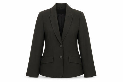 Front view of Principles Women's Black Blazer, size 12, Regular Fit