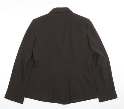Back view of Principles Women's Black Blazer, size 12, Regular Fit