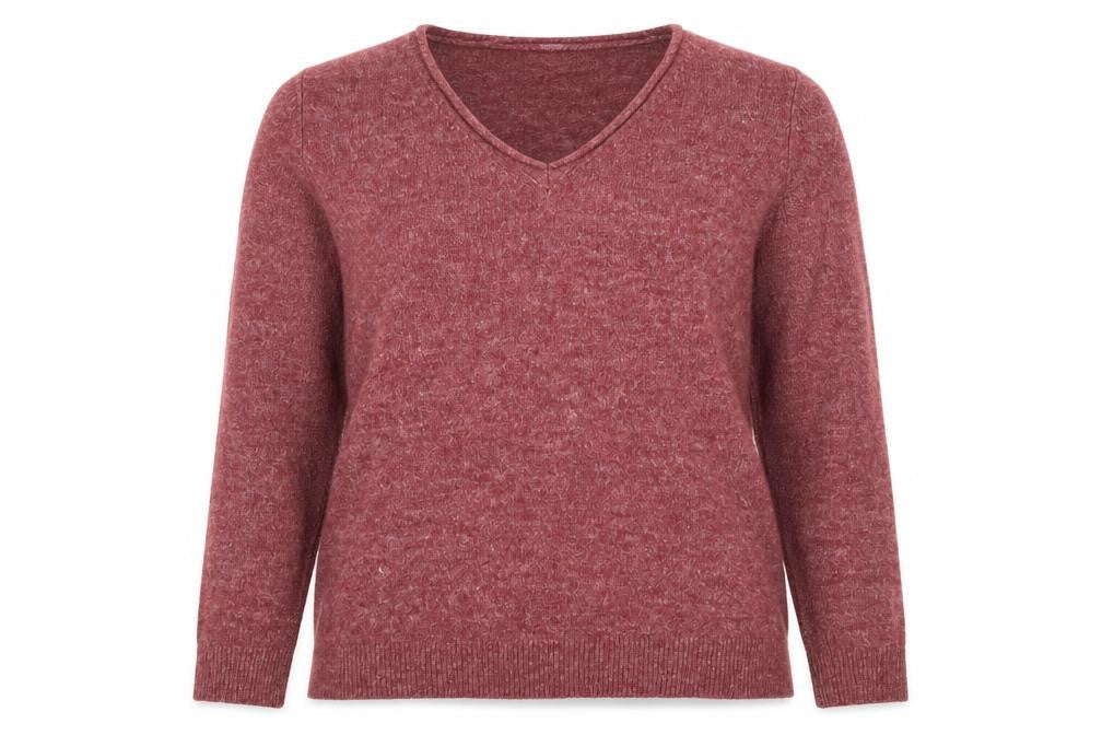 Vero Moda Women's Red V-Neck Pullover Jumper Size 16