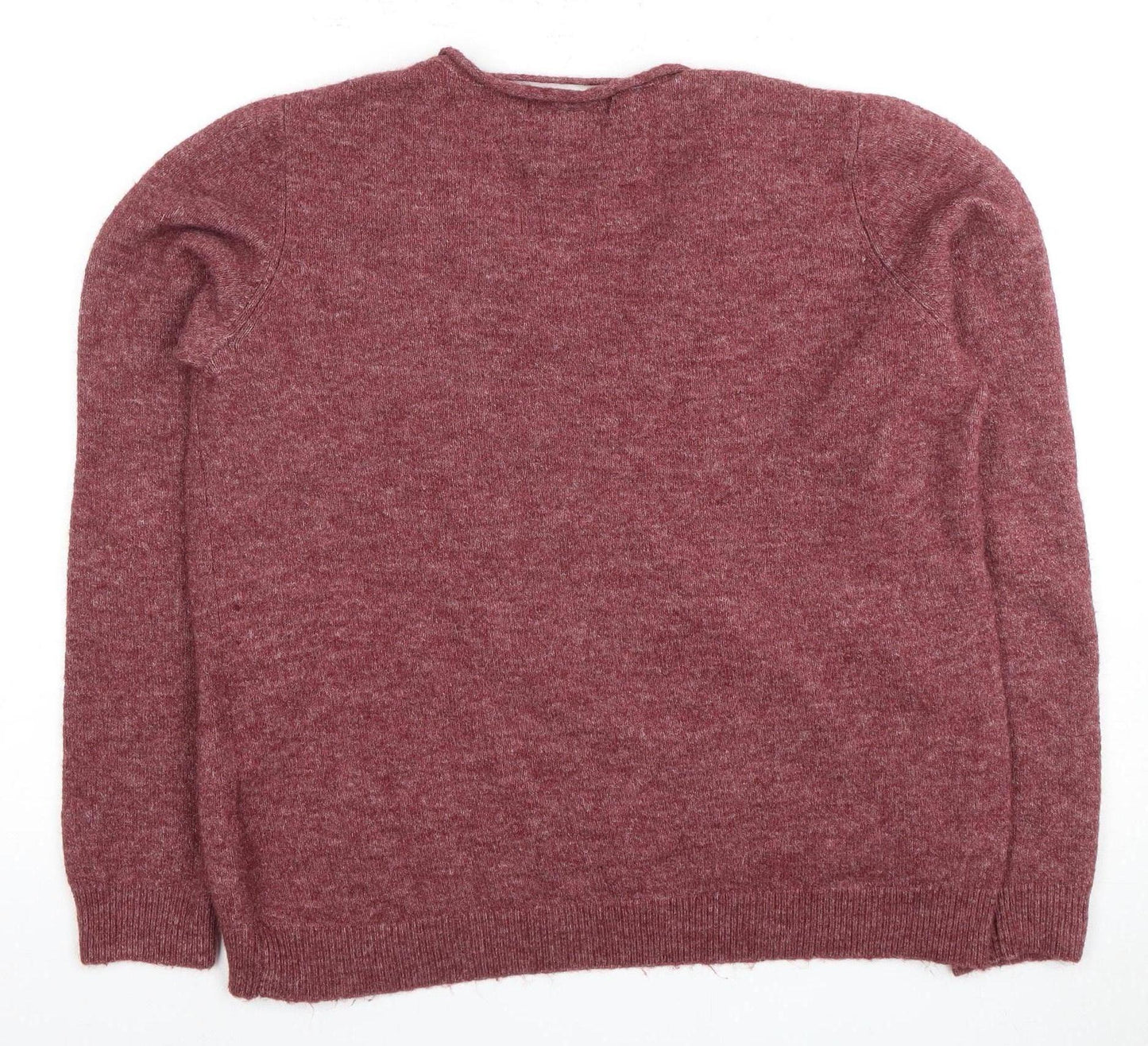 Vero Moda Women's Red V-Neck Pullover Jumper Size 16