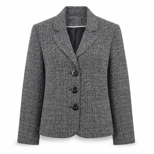 BHS Grey Blazer for Women, Size 12, Three-Button