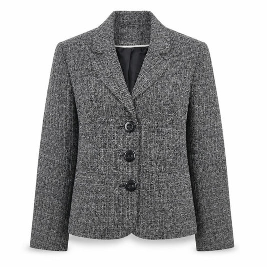 BHS Grey Blazer for Women, Size 12, Three-Button