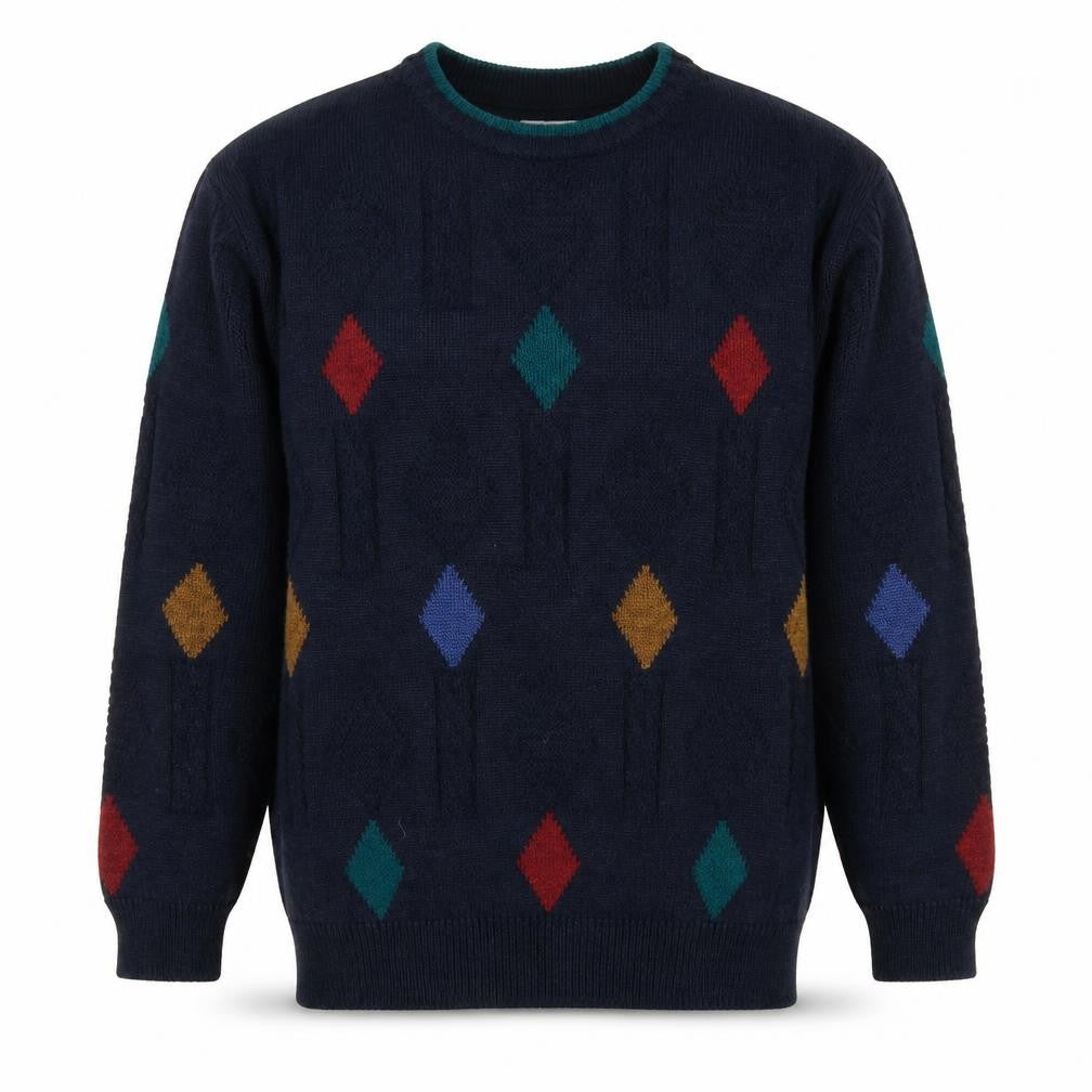 Marks & Spencer Men's S Multicoloured Argyle Pullover