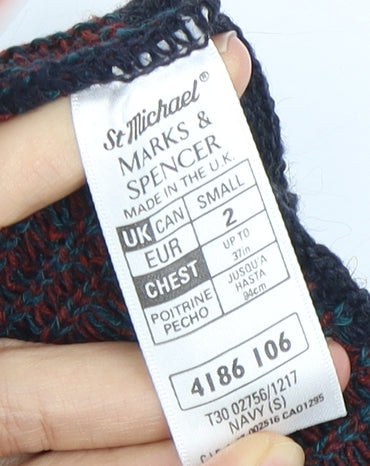 Marks and Spencer Men's S Multicoloured Argyle Pullover