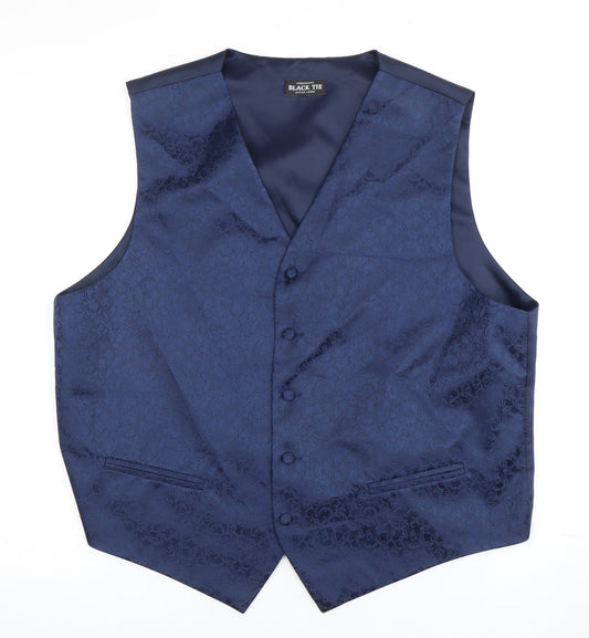 Debenhams Men's Blue Floral XL Waistcoat
